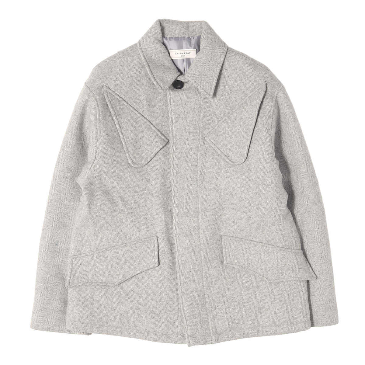 23AW ヘリンボーン ミリタリー ブルゾン ジャケット