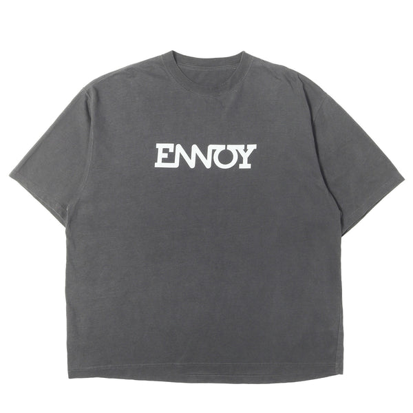 ENNOY (エンノイ) 26SS フェード加工 ロゴ Tシャツ (Electric Logo