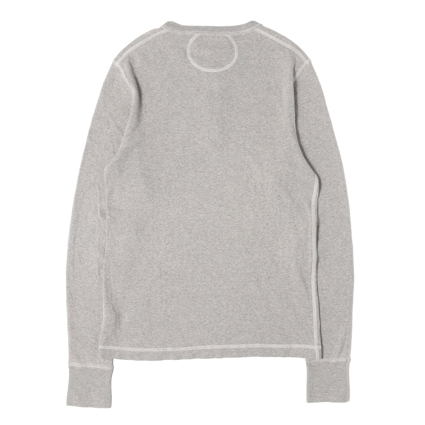 メランジ ヘンリーネック ロングスリーブ Tシャツ