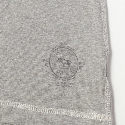 メランジ ヘンリーネック ロングスリーブ Tシャツ