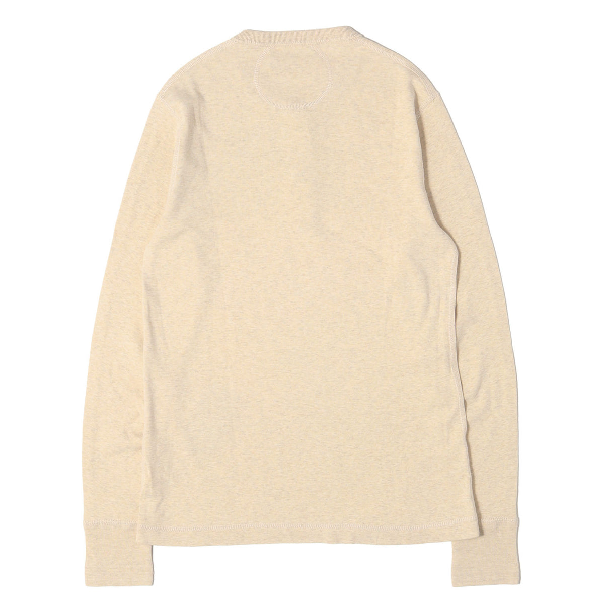 メランジ ヘンリーネック ロングスリーブ Tシャツ