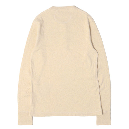 メランジ ヘンリーネック ロングスリーブ Tシャツ