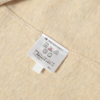 メランジ ヘンリーネック ロングスリーブ Tシャツ