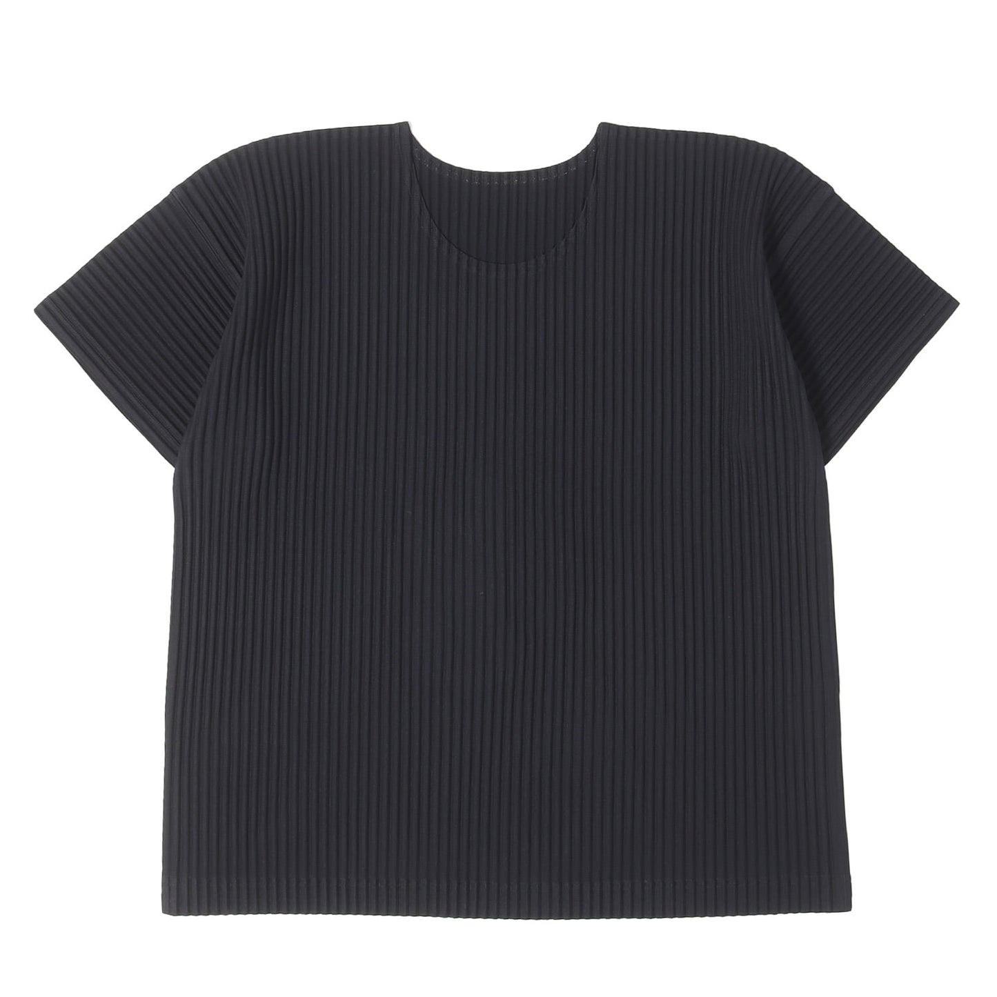 25年製 プリーツ ラウンドネック Tシャツ (Basics T-shirt) / HOMME PLISSE