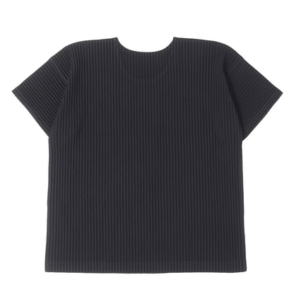 25年製 プリーツ ラウンドネック Tシャツ (Basics T-shirt) / HOMME PLISSE