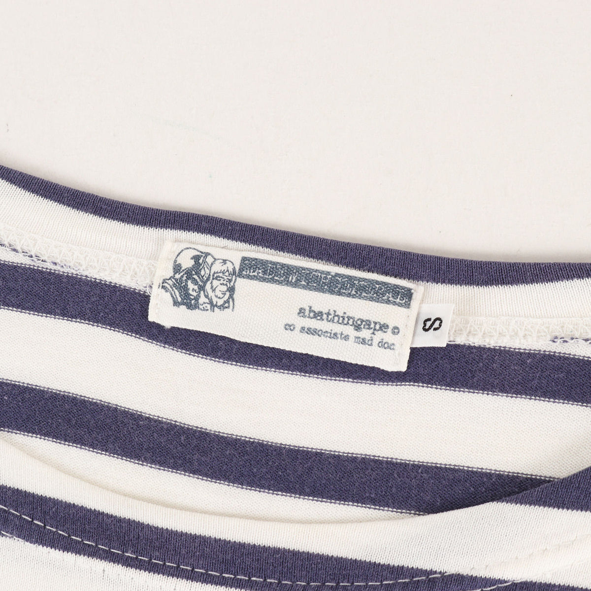 00s ボーダー ボートネック ロングスリーブ Tシャツ