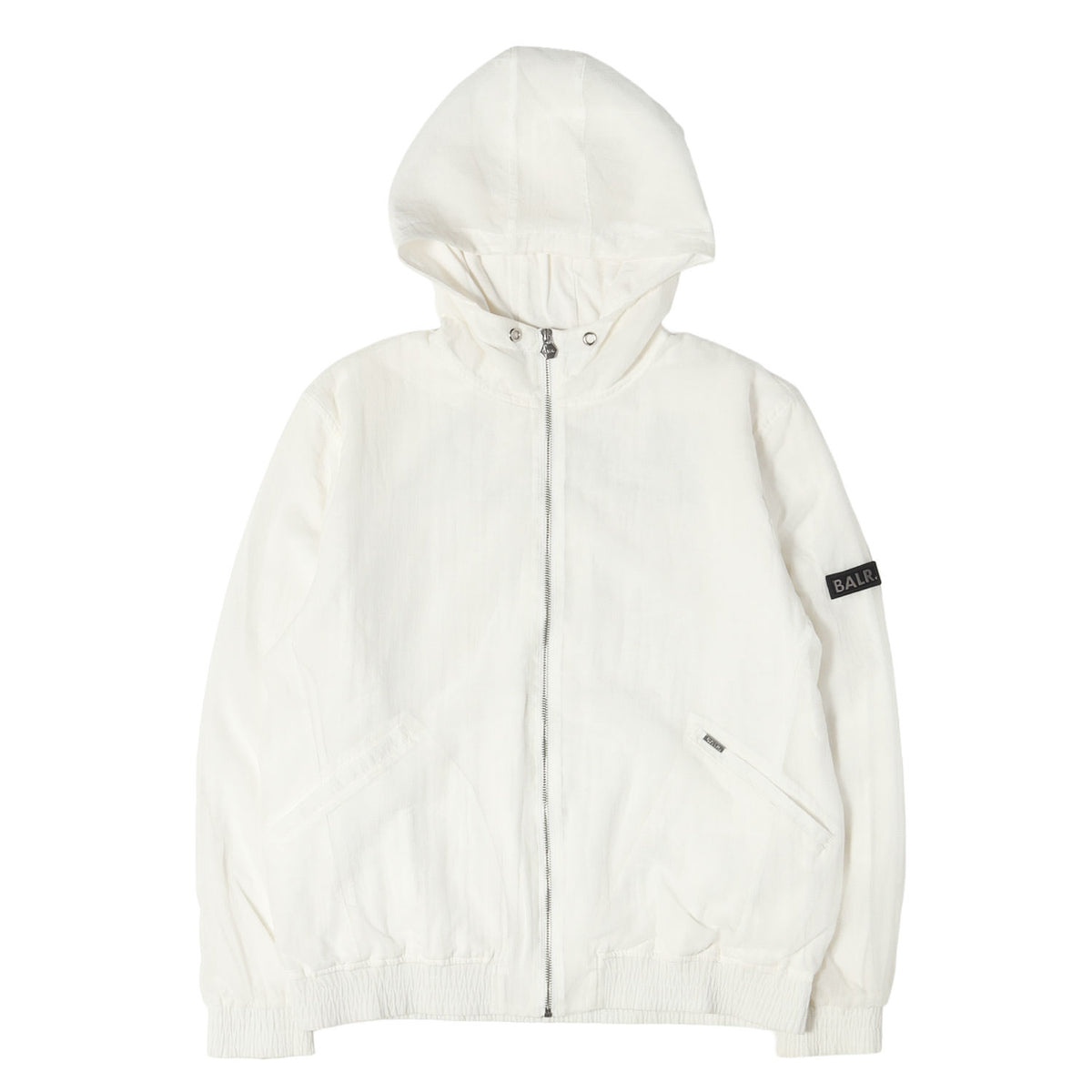バックロゴ メッシュ ダブルフェイス ジップパーカー