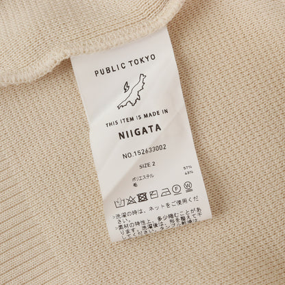 22AW バウンドウールミラノリブハイネック / モックネックニット