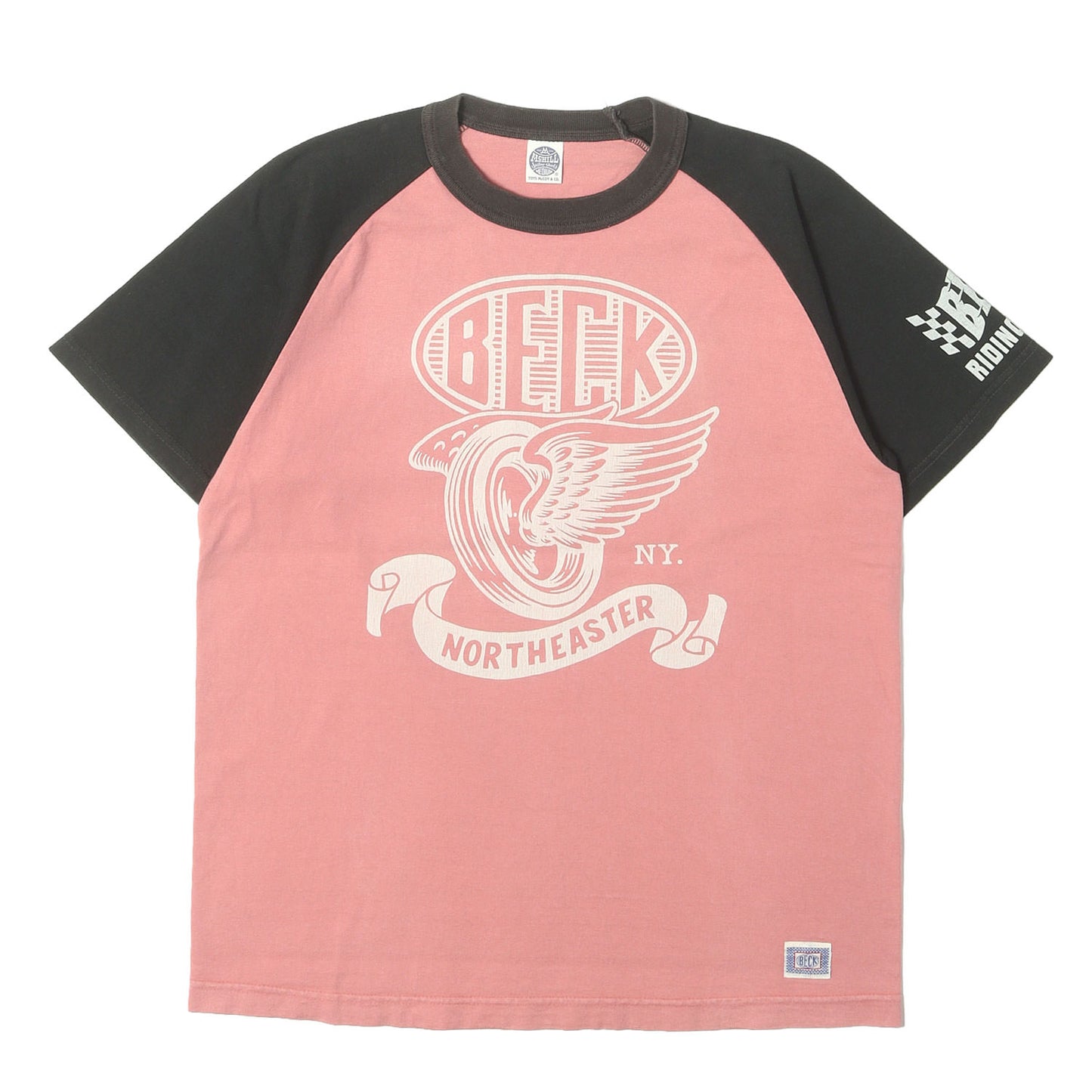 × BECK グラフィック ロゴ ラグラン Tシャツ
