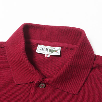 文字ワニ ワッペン刺繍 ピケポロシャツ / CHEMISE