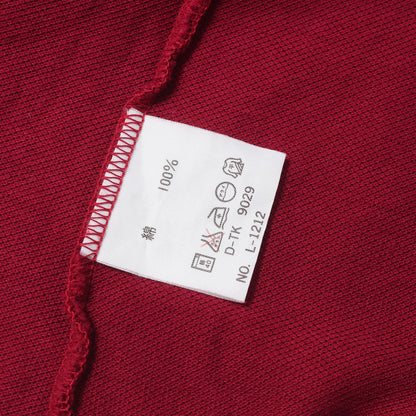 文字ワニ ワッペン刺繍 ピケポロシャツ / CHEMISE