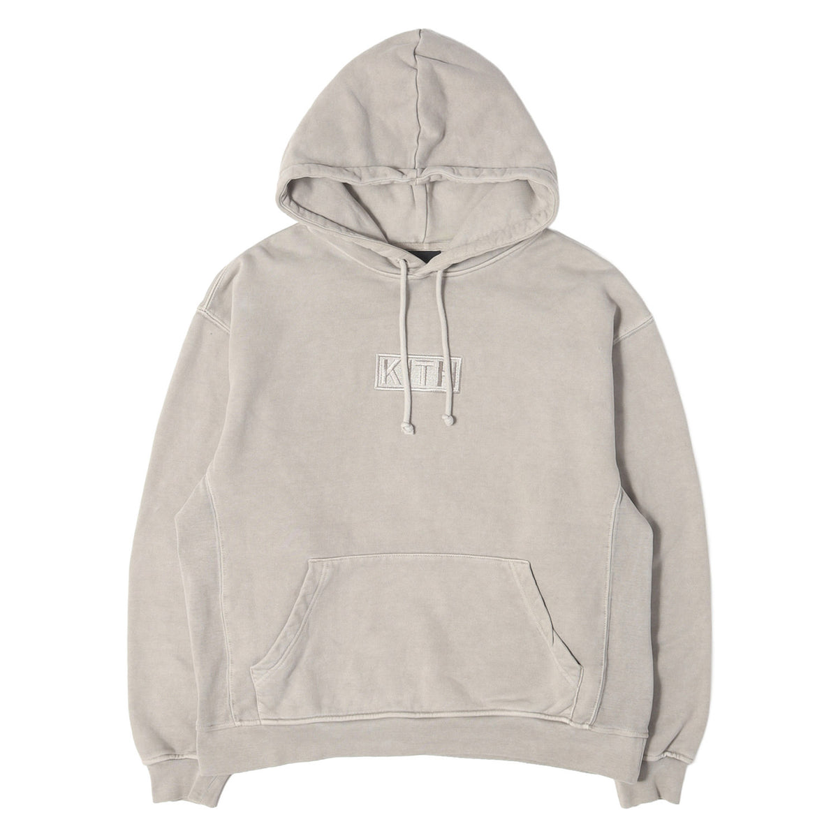 20AW ガーメントダイ ボックスロゴ刺繍 スウェット パーカー (Williams III Hoodie)