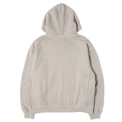20AW ガーメントダイ ボックスロゴ刺繍 スウェット パーカー (Williams III Hoodie)