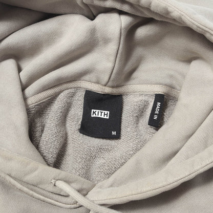 20AW ガーメントダイ ボックスロゴ刺繍 スウェット パーカー (Williams III Hoodie)