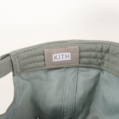 20SS ロゴ刺繍 ウォッシュドツイル キャップ (KITH SERIF CAP)