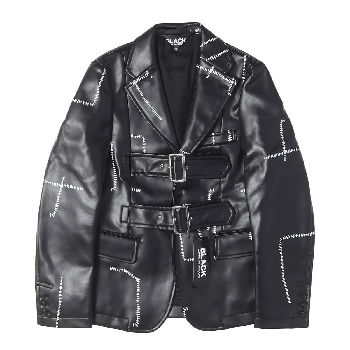 25AW ボンテージ ベルト レザー テーラード ジャケット