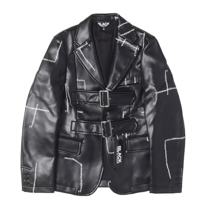 25AW ボンテージ ベルト レザー テーラード ジャケット