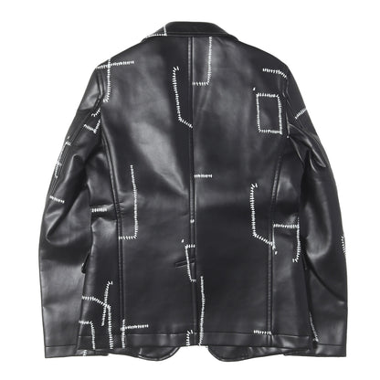 25AW ボンテージ ベルト レザー テーラード ジャケット