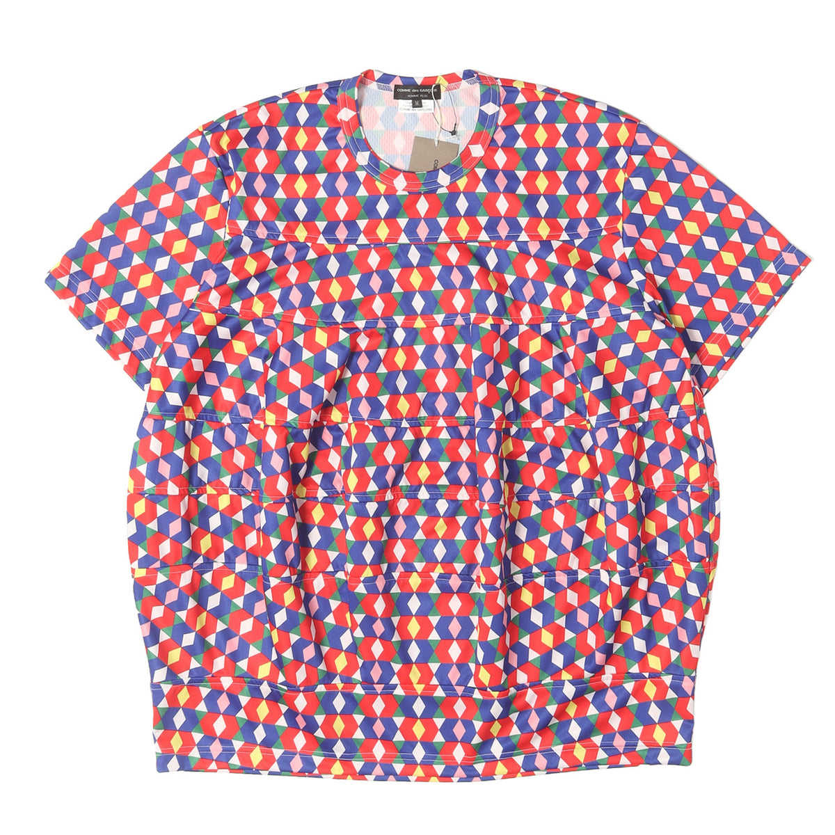26SS ジオメトリック 変型 メッシュ Tシャツ