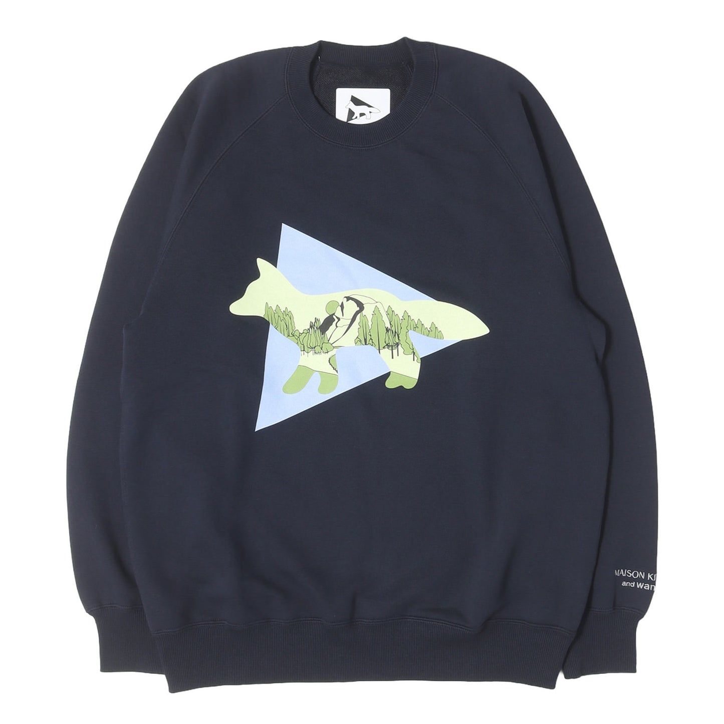 23SS × and wander グラフィック ラグラン スウェット トレーナー (DRY COTTON SWEATSHIRT)