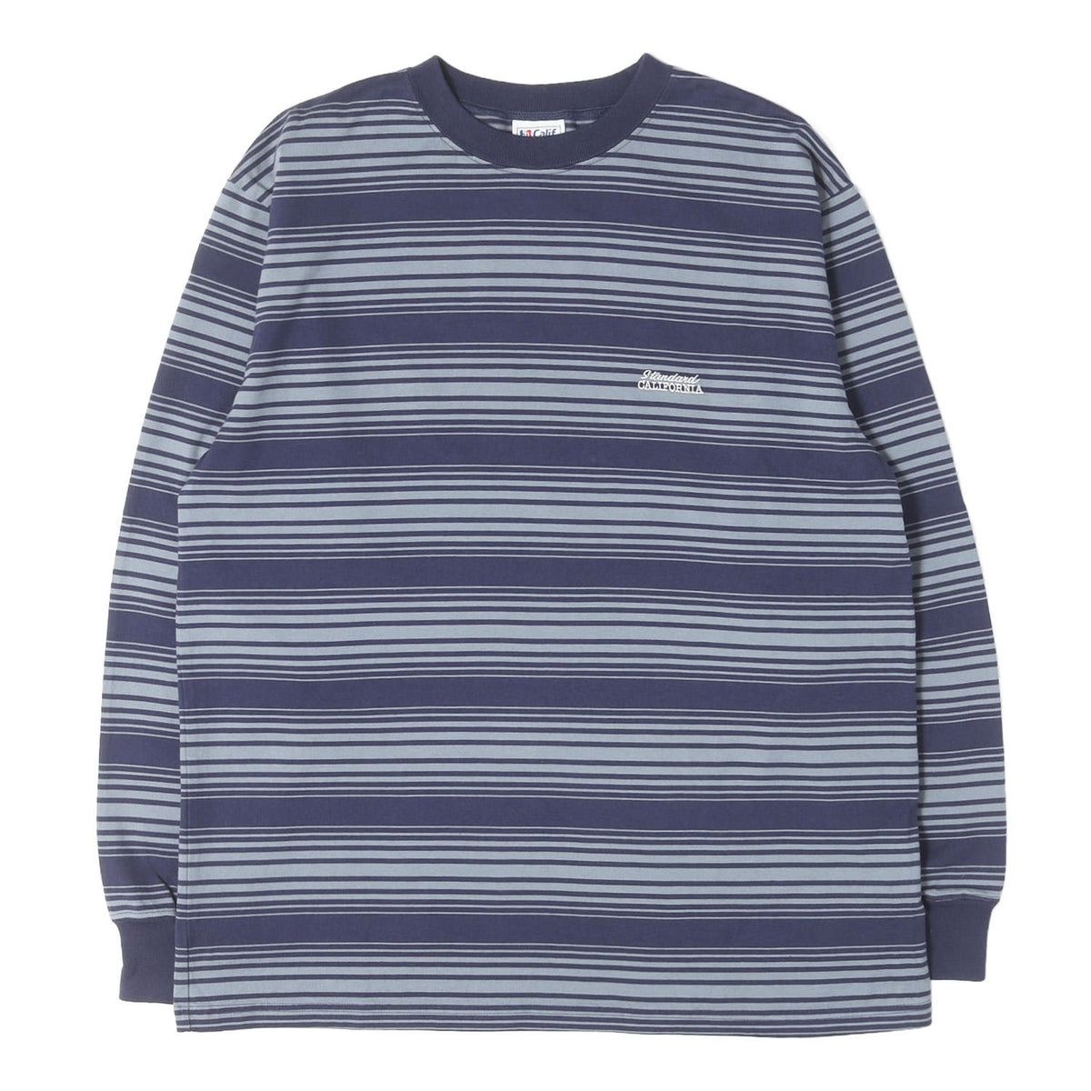 26SS ロゴ刺繍 ボーダー ロングスリーブ Tシャツ (SD HEAVYWEIGHT BORDER LONG SLEEVE T-SHIRT)