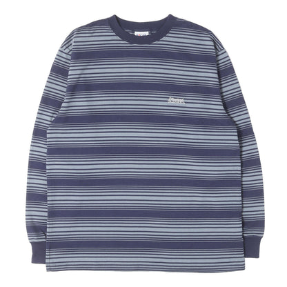 26SS ロゴ刺繍 ボーダー ロングスリーブ Tシャツ (SD HEAVYWEIGHT BORDER LONG SLEEVE T-SHIRT)