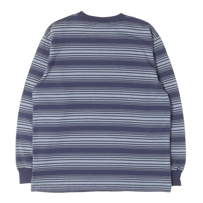26SS ロゴ刺繍 ボーダー ロングスリーブ Tシャツ (SD HEAVYWEIGHT BORDER LONG SLEEVE T-SHIRT)