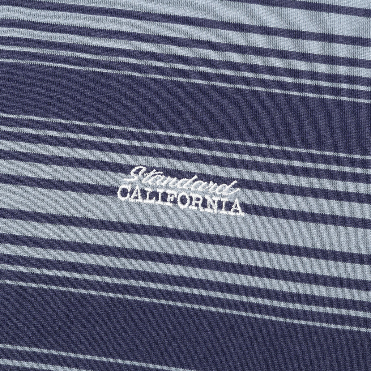 26SS ロゴ刺繍 ボーダー ロングスリーブ Tシャツ (SD HEAVYWEIGHT BORDER LONG SLEEVE T-SHIRT)
