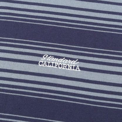 26SS ロゴ刺繍 ボーダー ロングスリーブ Tシャツ (SD HEAVYWEIGHT BORDER LONG SLEEVE T-SHIRT)
