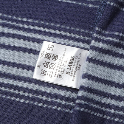 26SS ロゴ刺繍 ボーダー ロングスリーブ Tシャツ (SD HEAVYWEIGHT BORDER LONG SLEEVE T-SHIRT)