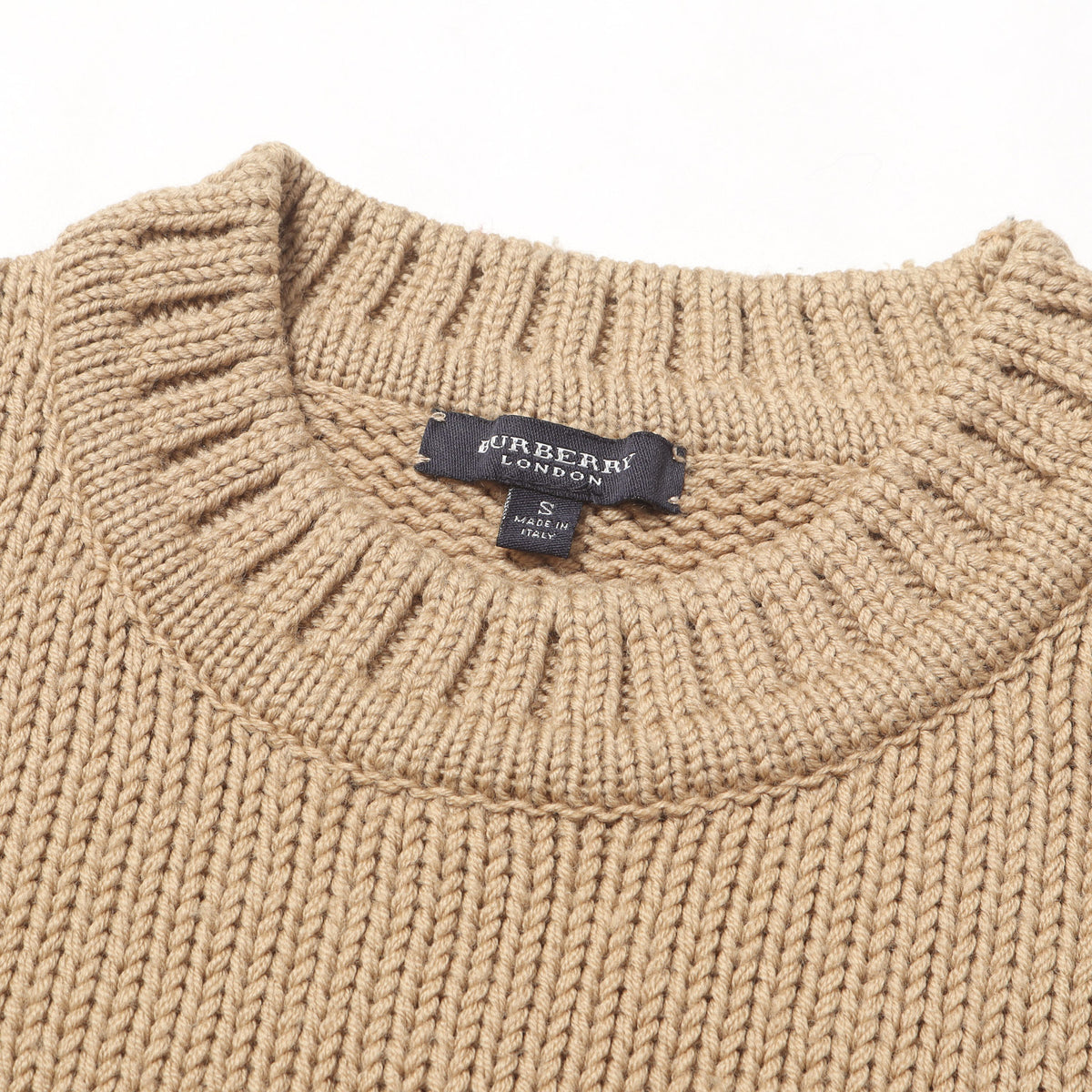 ホースマーク刺繍 メリノウール ニット セーター / MADE IN ITALY