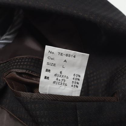 ブロックチェック スリーピース セットアップ スーツ