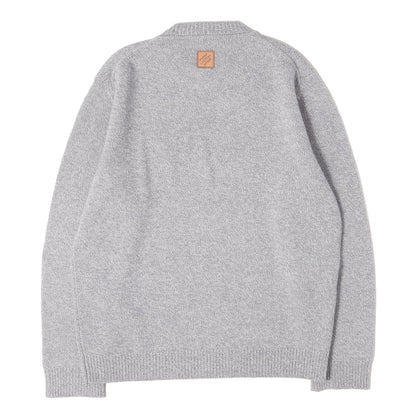 26SS チャンキー ウールカシミヤ クルーネック ニット