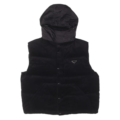 24AW トライアングルロゴ ハイネック コーデュロイ ダウンベスト (Corduroy down vest)