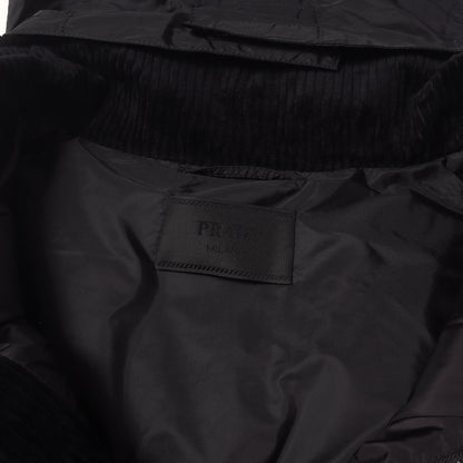 24AW トライアングルロゴ ハイネック コーデュロイ ダウンベスト (Corduroy down vest)
