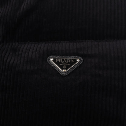 24AW トライアングルロゴ ハイネック コーデュロイ ダウンベスト (Corduroy down vest)