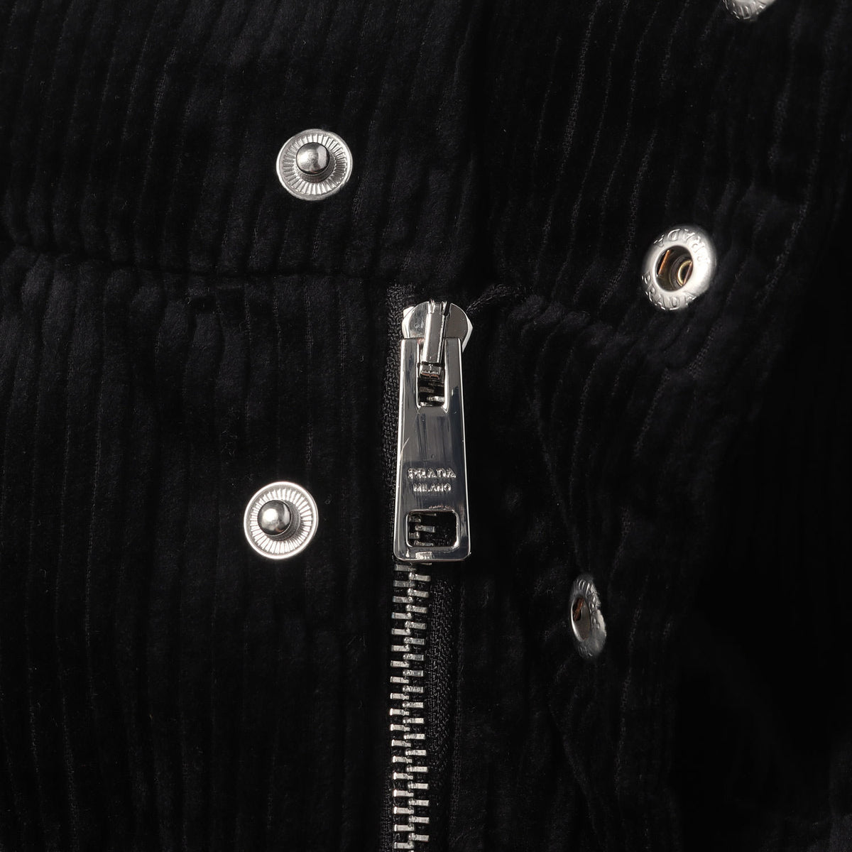 24AW トライアングルロゴ ハイネック コーデュロイ ダウンベスト (Corduroy down vest)