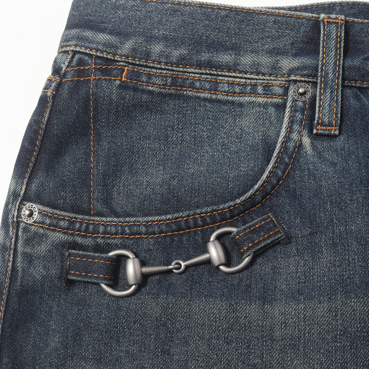 26AW ホースビット ディテール コットンデニム パンツ