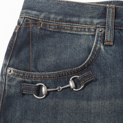 26AW ホースビット ディテール コットンデニム パンツ