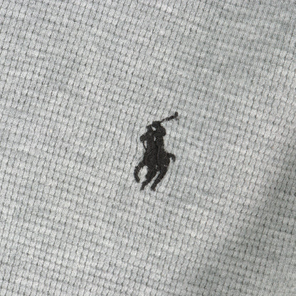 ワンポイントポニー刺繍 サーマル ロングスリーブ Tシャツ / SLEEPWEAR