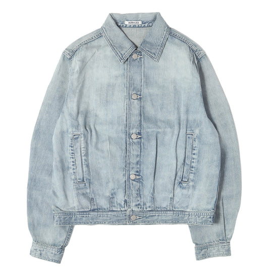 26SS フェード加工 セルビッジ デニム トラッカー ジャケット (FADED SELVEDGE LIGHT DENIM BLOUSON)