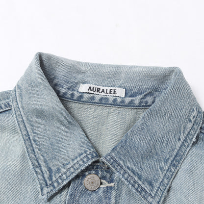 26SS フェード加工 セルビッジ デニム トラッカー ジャケット (FADED SELVEDGE LIGHT DENIM BLOUSON)