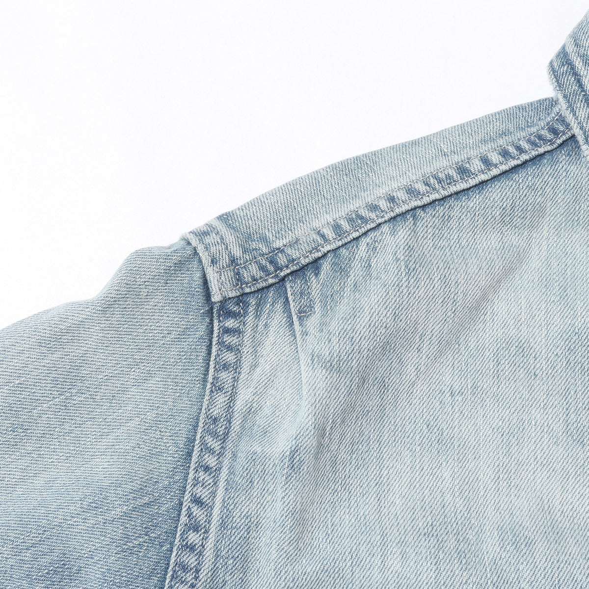 26SS フェード加工 セルビッジ デニム トラッカー ジャケット (FADED SELVEDGE LIGHT DENIM BLOUSON)