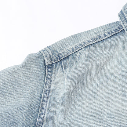 26SS フェード加工 セルビッジ デニム トラッカー ジャケット (FADED SELVEDGE LIGHT DENIM BLOUSON)