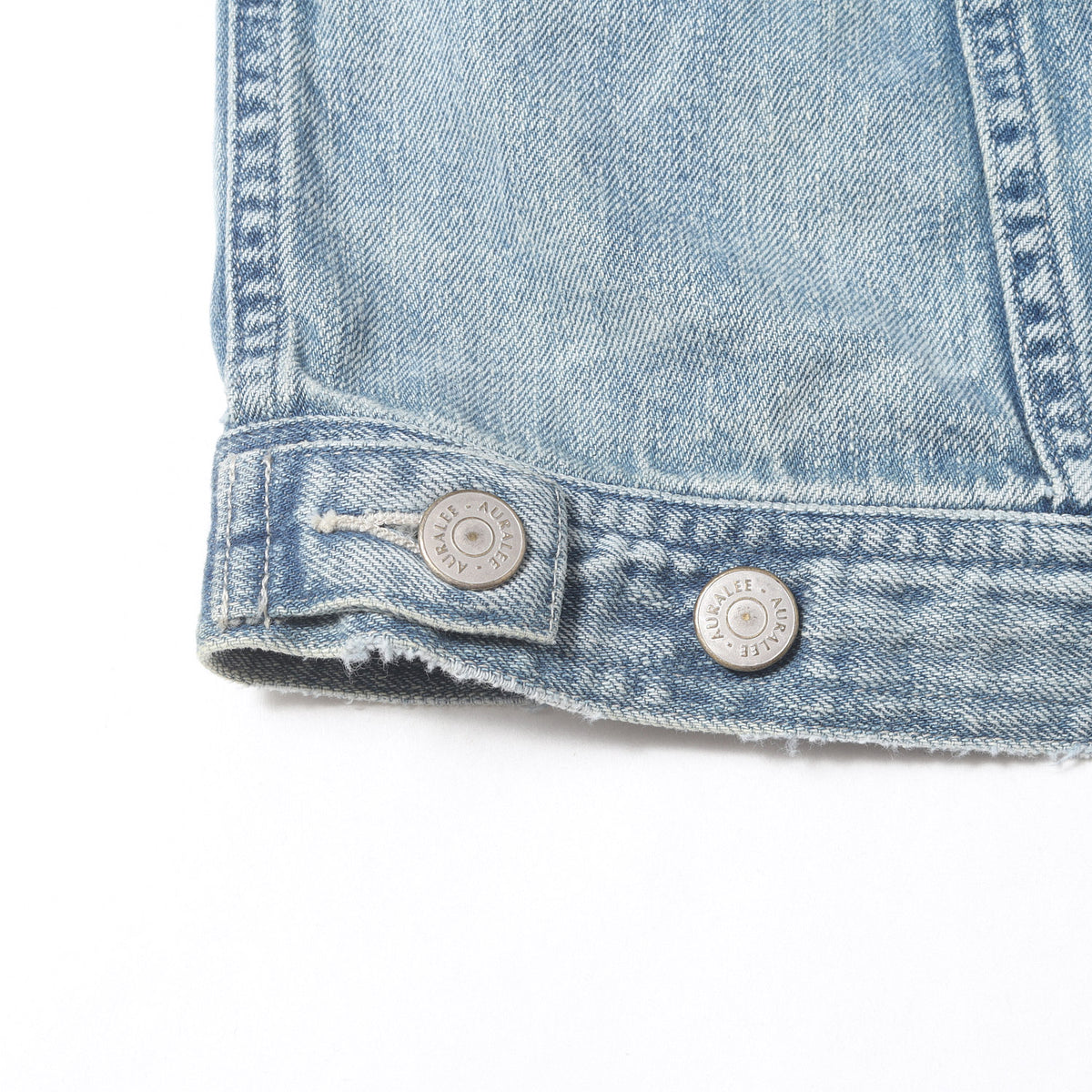 26SS フェード加工 セルビッジ デニム トラッカー ジャケット (FADED SELVEDGE LIGHT DENIM BLOUSON)