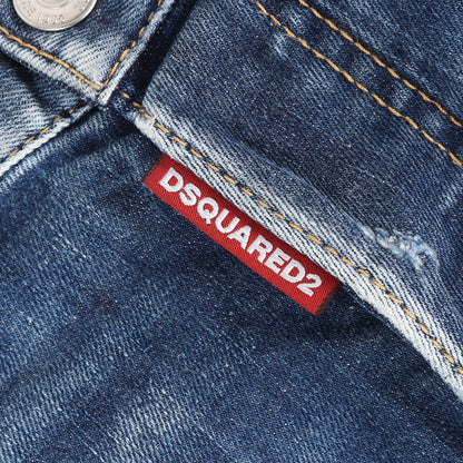 23SS クラッシュリペア ブリーチペイント加工 ストレッチ デニム スキニーパンツ (Super Twinky Jean)