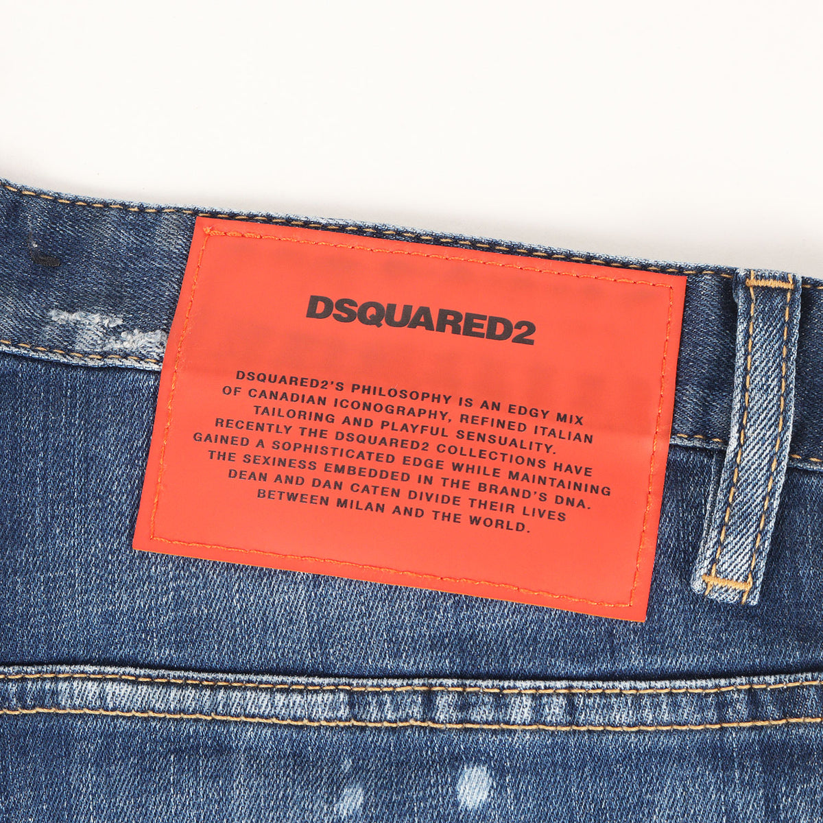 21AW クラッシュリペア ブリーチ加工 ストレッチ デニム スキニーパンツ (Skater Jean)