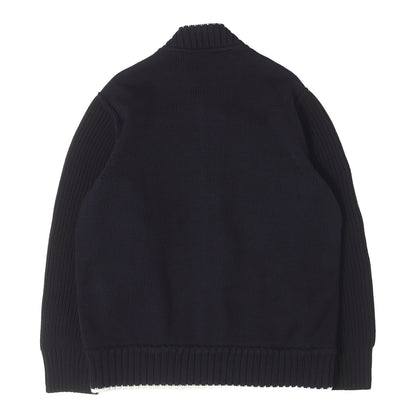23SS × ERIC HAZE ロゴ刺繍 コットンニット スタジャン (Code Embroidery Knit Blouson)