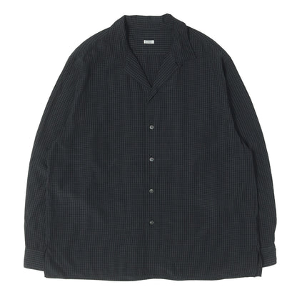 25AW シルク レーヨン オープンカラー シャツ (Silk Rayon Open Collar L/S Shirt)