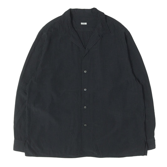 25AW シルク レーヨン オープンカラー シャツ (Silk Rayon Open Collar L/S Shirt)